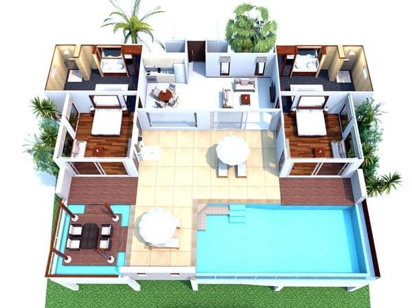 Riverside Pool Villa hospitality stay