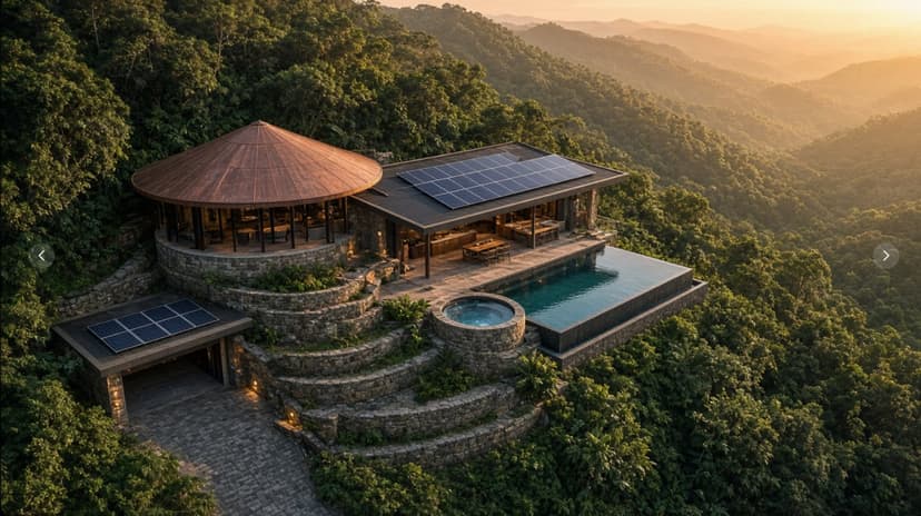 Toroidal Field Sanctuary — 1-bed terrace estate vision